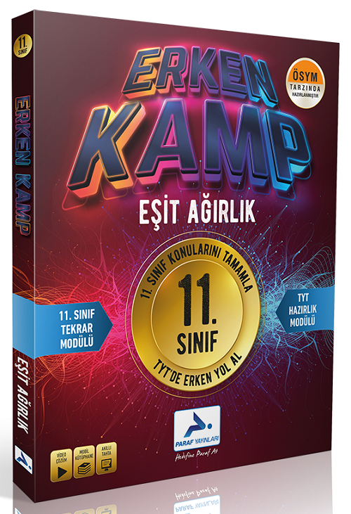 Paraf 11. Sınıf Eşit Ağırlık Erken Kamp Tekrar Modülü Paraf Yayınları