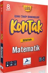 Paraf 8. Sınıf LGS Matematik Kontak Konu Takip Denemeleri Paraf Yayınları