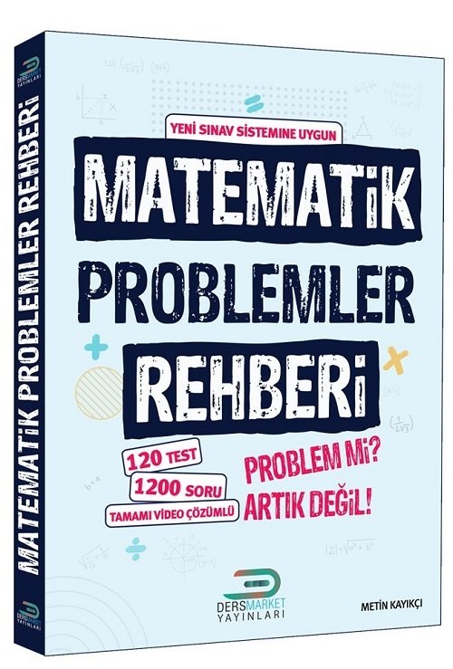 DersMarket YKS TYT Matematik Problemler Rehberi Video Çözümlü DersMarket Yayınları