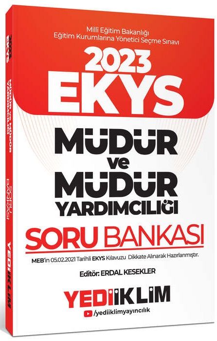 Yediiklim 2023 MEB EKYS Müdür ve Yardımcılığı Soru Bankası - Erdal Kesekler Yediiklim Yayınları