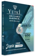 Yetki 2025 Adli Yargı Hakimlik 6 Deneme Çözümlü - Özal Duran Yetki Yayıncılık