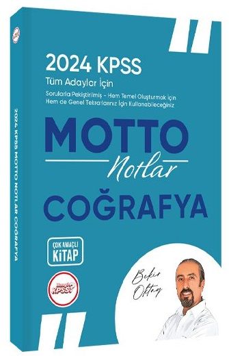 Hangi KPSS 2024 KPSS Coğrafya MOTTO Notlar - Bekir Oktay Hangi KPSS Yayınları