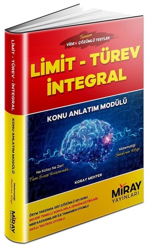 Miray YKS AYT Limit Türev İntegral Konu Anlatım Modülü Miray Yayınları