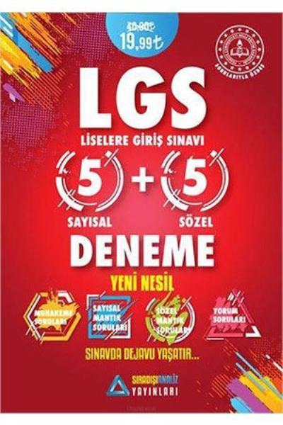 Sıradışı Analiz LGS Yeni Nesil 5 Sayısal + 5 Sözel Deneme Sıradışı Analiz Yayınları