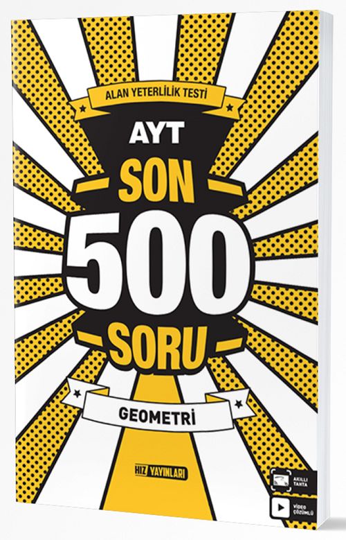 Hız Yayınları YKS AYT Geometri Son 500 Soru Hız Yayınları