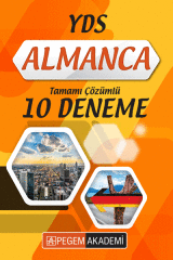 Pegem YDS Almanca 10 Deneme Çözümlü Pegem Akademi Yayınları