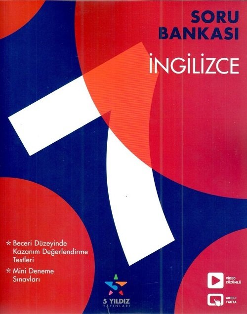 5 Yıldız 7. Sınıf İngilizce Soru Bankası 5 Yıldız Yayınları