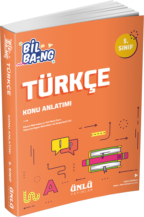 Ünlü 5. Sınıf Türkçe Bil Bang Konu Anlatımlı Ünlü Yayınları