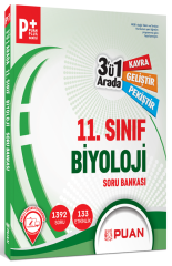 Puan 11. Sınıf Biyoloji 3 ü 1 Arada Soru Bankası Puan Yayınları