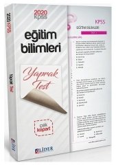 Lider 2020 KPSS Eğitim Bilimleri Yaprak Test Çek Kopart Lider Yayınları