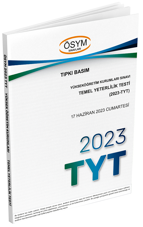 Dizgi Kitap 2023 YKS TYT Çıkmış Sorular Tıpkı Basım Dizgi Kitap