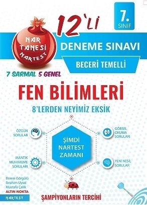 Nartest 7. Sınıf Fen Bilimleri 12 Deneme Nartest Yayınları