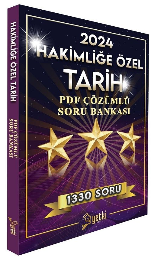 Yetki 2024 Hakimliğe Özel Tarih Soru Bankası PDF Çözümlü Yetki Yayıncılık