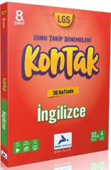 Paraf 8. Sınıf LGS İngilizce Kontak Konu Takip Denemeleri Paraf Yayınları