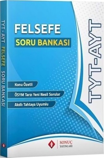 Sonuç YKS TYT AYT Felsefe Soru Bankası Sonuç Yayınları