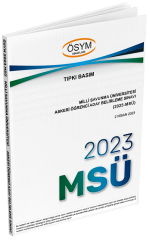 Dizgi Kitap 2023 MSÜ Çıkmış Sorular Tıpkı Basım Dizgi Kitap