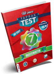 İlk Önce 7. Sınıf Matematik Yaprak Test İlk Önce Yayınları