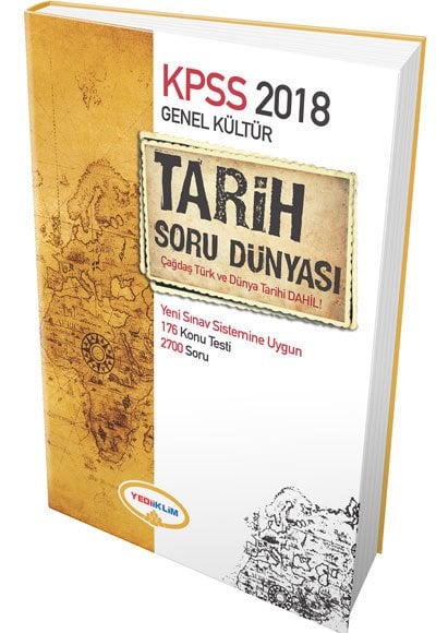 SÜPER FİYAT - Yediiklim 2018 KPSS Tarih Soru Dünyası Soru Bankası Yediiklim Yayınları