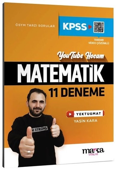 Marka 2025 KPSS Matematik YouTube Hocam 11 Deneme Çözümlü - Yektuğ Mat Marka Yayınları