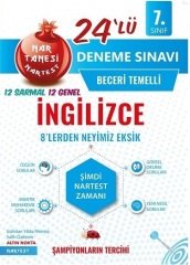 Nartest 7. Sınıf İngilizce 24 Deneme Nartest Yayınları