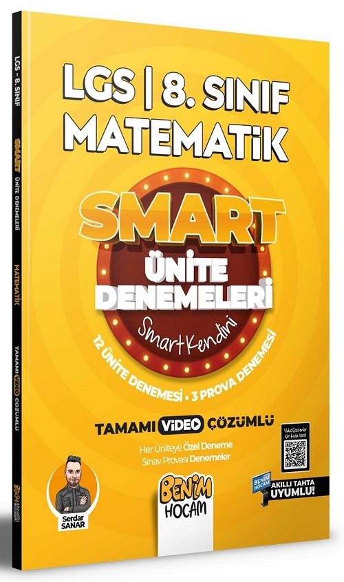 SÜPER FİYAT - Benim Hocam 8. Sınıf LGS Matematik Ünite Denemeleri Smart Serisi Benim Hocam Yayınları