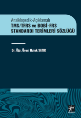 Gazi Kitabevi Ansiklopedik-Açıklamalı TMS/TFRS ve BOBİ-FRS Standardı Terimleri Sözlüğü - Haluk Satır Gazi Kitabevi