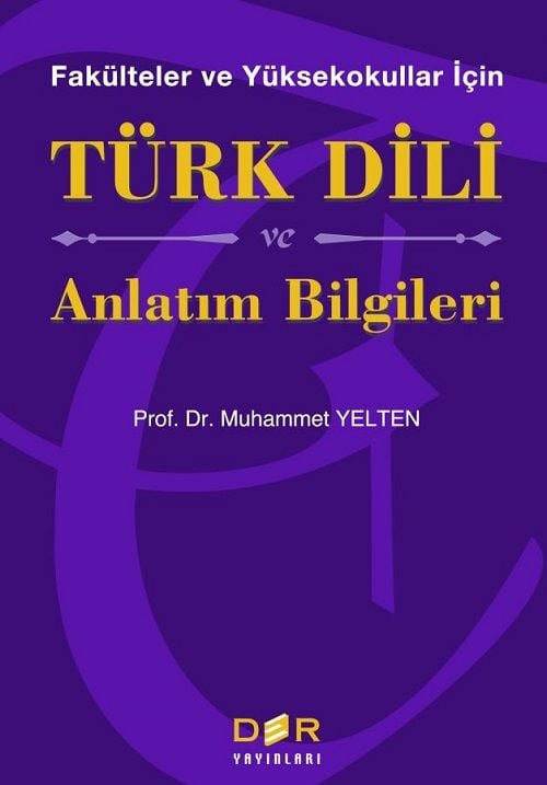 Der Yayınları Türk Dili ve Anlatım Bilgileri - Muhammet Yelten Der Yayınları