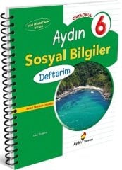 Aydın 6. Sınıf Sosyal Bilgiler Defterim Aydın Yayınları