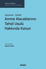 Seçkin Amme Alacaklarının Tahsil Usulü Hakkında Kanun 5. Baskı - Mahmut Coşkun Seçkin Yayınları