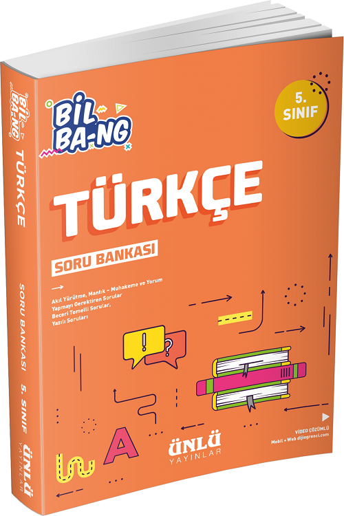 Ünlü 5. Sınıf Türkçe Bil Bang Soru Bankası Ünlü Yayınları