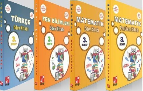 SÜPER FİYAT - Medyan 3. Sınıf Tüm Dersler Ödev Kitabı 4 lü Set Medyan Yayınları