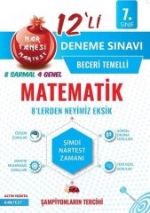 Nartest 7. Sınıf Matematik 12 Deneme Nartest Yayınları