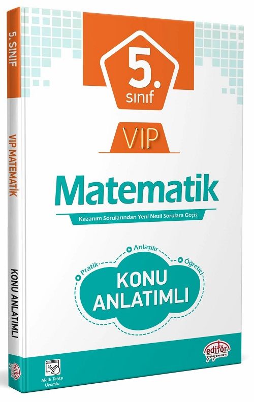 Editör 5. Sınıf VIP Matematik Konu Anlatımlı Editör Yayınları