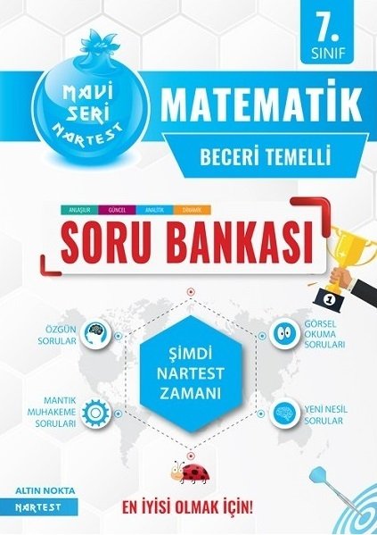 Nartest 7. Sınıf Matematik Mavi Seri Soru Bankası Nartest Yayınları