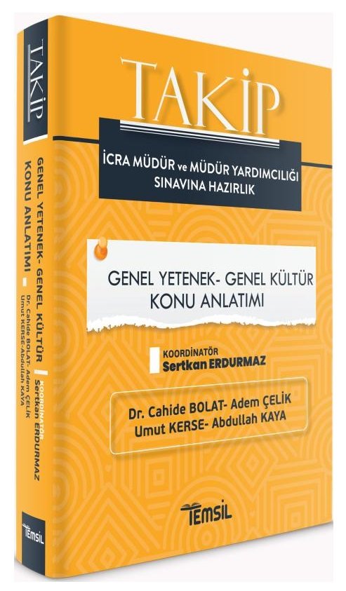 Temsil TAKİP İcra Müdür ve Yardımcılığı Genel Yetenek Genel Kültür Konu Anlatımı Temsil Yayınları