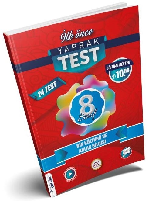 İlk Önce 8. Sınıf Din Kültürü ve Ahlak Bilgisi Yaprak Test İlk Önce Yayınları