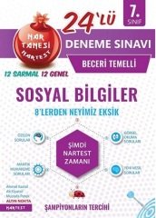 Nartest 7. Sınıf Sosyal Bilgiler 12 Deneme Nartest Yayınları