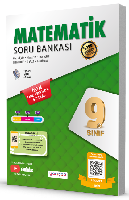 Yarı Çap 9. Sınıf Matematik Soru Bankası Yarı Çap Yayınları