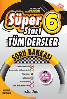 Startfen 6. Sınıf Tüm Dersler Süperstart Soru Bankası Startfen Yayınları