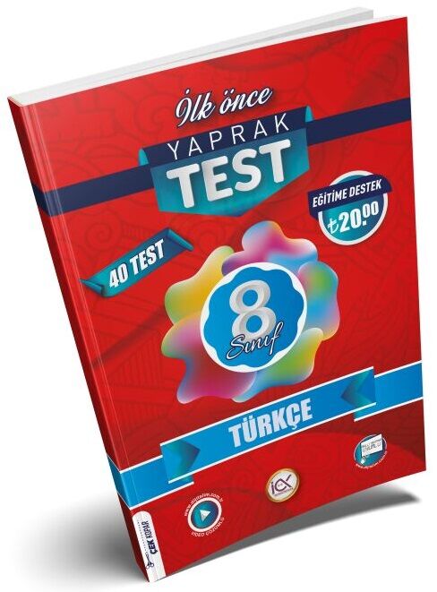 İlk Önce 8. Sınıf Türkçe Yaprak Test İlk Önce Yayınları