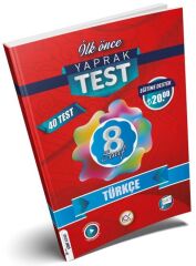 İlk Önce 8. Sınıf Türkçe Yaprak Test İlk Önce Yayınları