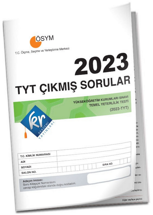 KR Akademi 2023 YKS TYT Tıpkı Basım Çıkmış Sorular KR Akademi Yayınları