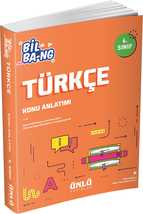 Ünlü 6. Sınıf Türkçe Bil Bang Konu Anlatımlı Ünlü Yayınları