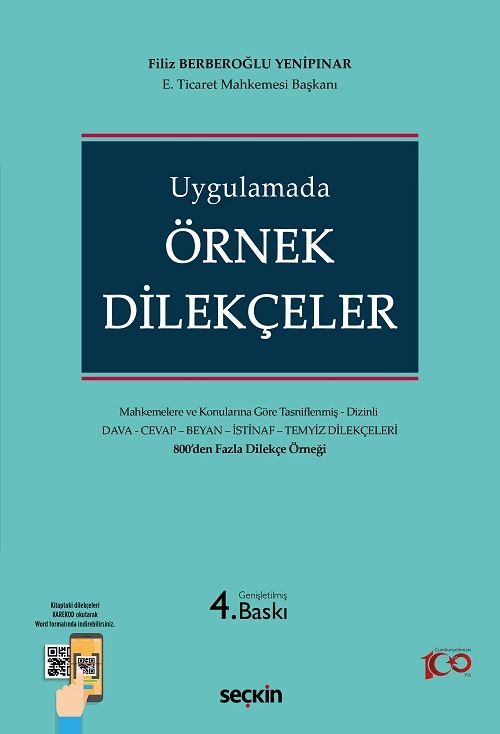 Seçkin İdare ve Vergi Mahkemelerinde Örnek Dilekçeler 4. Baskı - Filiz Berberoğlu Yenipınar Seçkin Yayınları