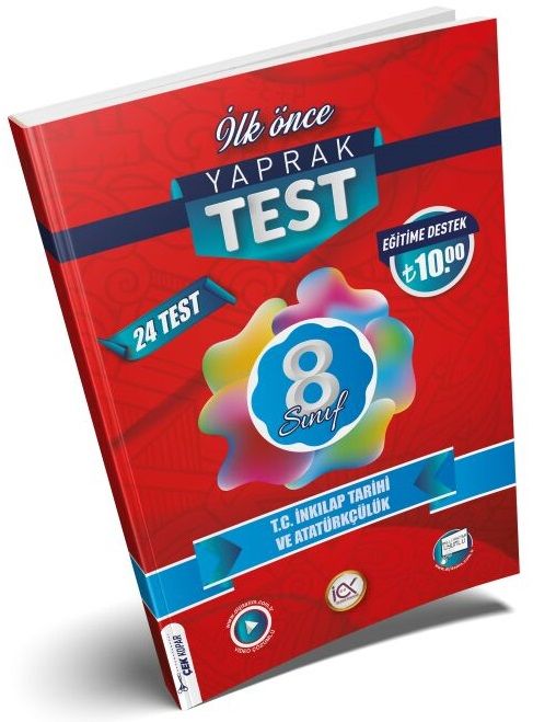 İlk Önce 8. Sınıf TC İnkılap Tarihi ve Atatürkçülük Yaprak Test İlk Önce Yayınları