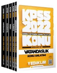 Yediiklim 2022 KPSS Genel Yetenek Genel Kültür Konu Anlatımlı Modüler Set Yediiklim Yayınları