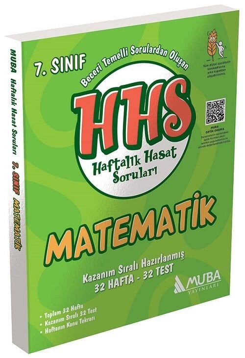 Muba 7. Sınıf Matematik HHS Haftalık Hasat Soruları Muba Yayınları