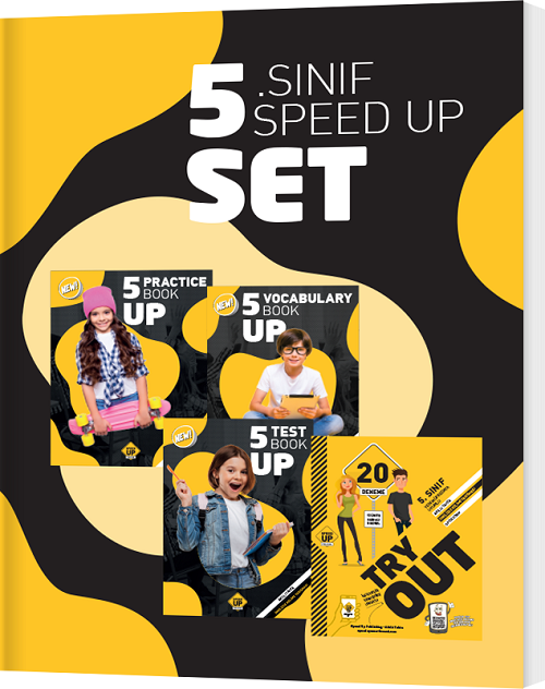 Speed Up 5. Sınıf Try Out + Test + Vocabulary + Practice Book 4 lü Set Speed Up Publishing