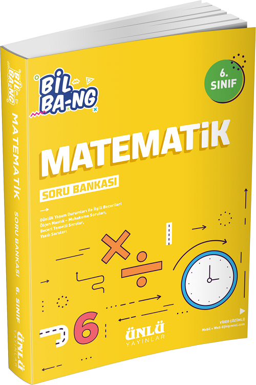 Ünlü 6. Sınıf Matematik Bil Bang Soru Bankası Ünlü Yayınları