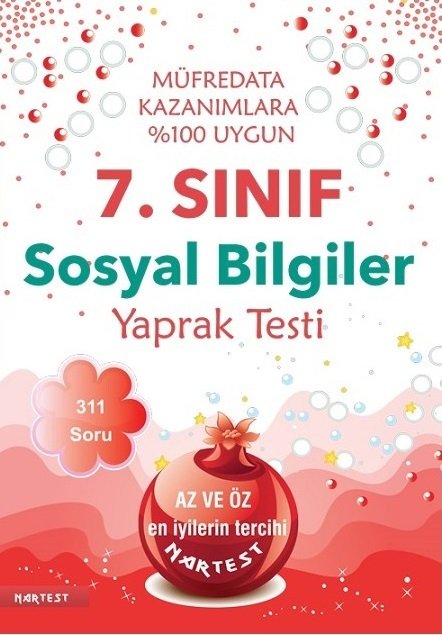 Nartest 7. Sınıf Sosyal Bilgiler Yaprak Test Nartest Yayınları